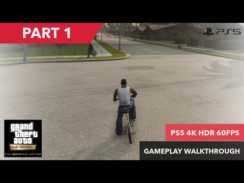 GTA SAN ANDREAS DEFINITIVE EDITION Gameplay Walkthrough Part1 PS5 4KHDR 60FPS GTA TRILOGY REMASTERED