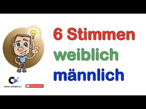 Die sechs Stimmlagen Zusammenfassung