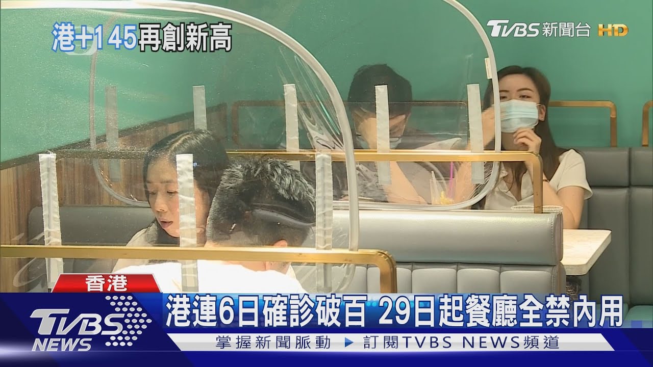 港連6日確診破百　29日起餐廳全禁內用