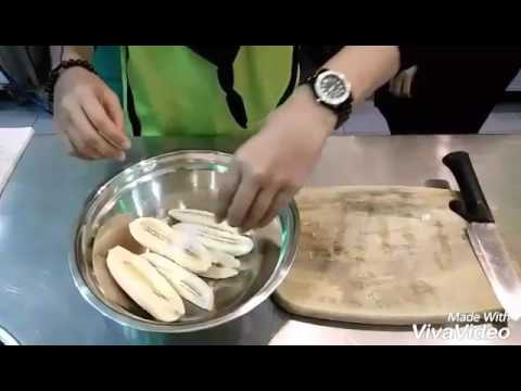 How To Make Banana Caramel With Chocolate Rice #KolejKomunitiBandarTenggara
