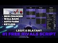 Best Free Rivals Script Blatant Legit WallBang RageBot Skin Changer Etc