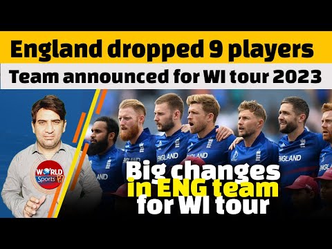 England dropped 9 players from World Cup 2023 squad | Team announced for WI tour