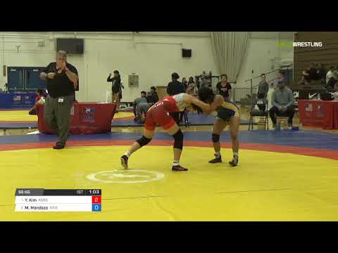 Women's Freestyle 55 Consi of 4 - Ye Seul Kim (Kore) vs. Monica Mendoza (Arie)