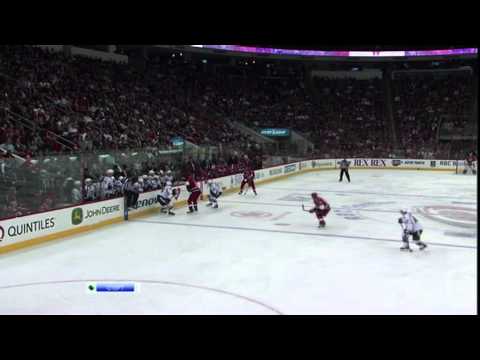 Goal Chad LaRose (Lightning & Hurricanes) NHL April 9, 2011