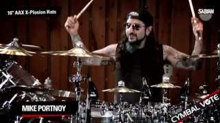 Video thumbnail for CYMBAL VOTE - Mike Portnoy Reviews the 16" AAX X-Plosion Hats by SABIAN Cymbals