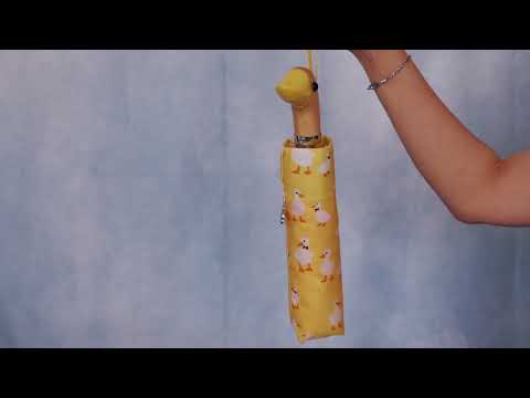 Видеообзор Женский зонт Fulton L926 Curio-2 UV Yellow Duck (Желтая утка)