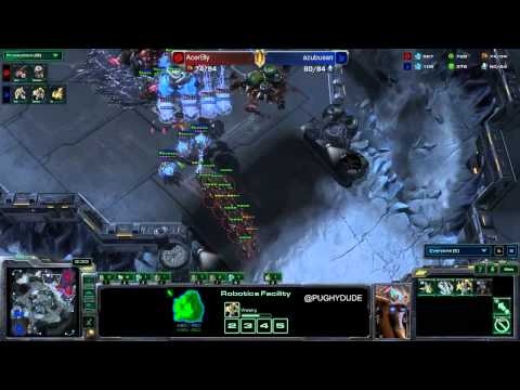 HoTS CMStorm Go4SC2 Acer Bly v Azubu San ZvP G1 Starcraft 2 Pughy