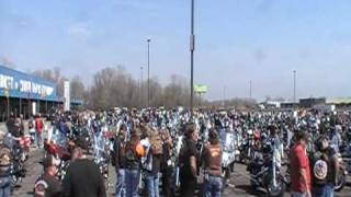preview picture of video 'north shore blessing of the bikes  - mount clemens, mi'