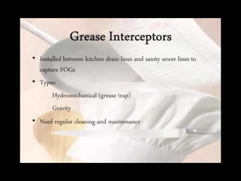 Fats, Oils, and Grease Management for the Food Service Industry