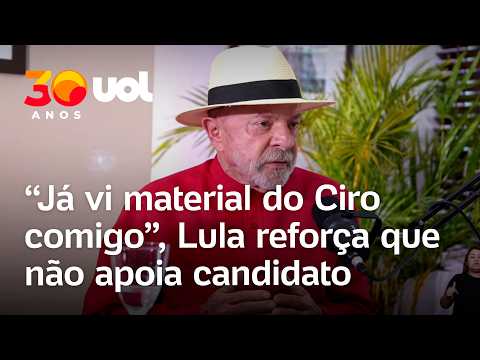 Lula reclama de ser associado com candidatos opositores: ‘Já vi material de Ciro comigo’