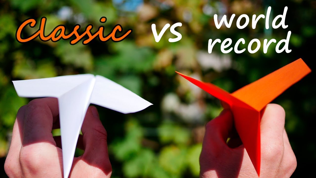 How to Fold the World Record Paper Airplane | Classic vs World Record Airplane