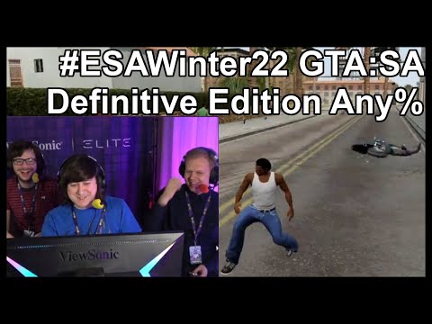 #ESAWinter22 GTA:SA Definitive Edition Any% Speedrun NMG Feat. KZ_Frew + UltimaOmega07