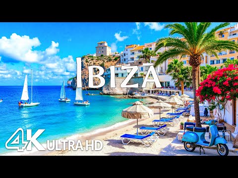 Ibiza, Spain 4K – Turquoise Waters, Golden Sands & Mediterranean Paradise With Relaxing Music