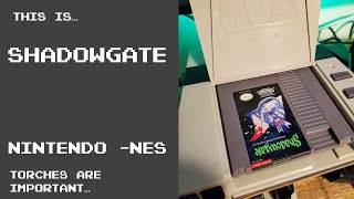 This is Shadowgate for the NES