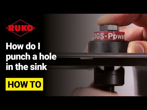 Skylės pjovimo įrankis Franke Ø 35 mm, skirtas nerūdijančio plieno plautuvėms video