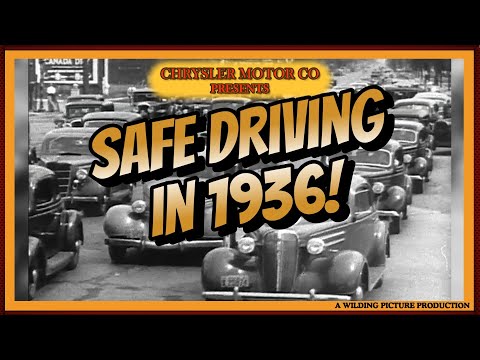 VERY RARE CHRYSLER CORPORATION 1936 VINTAGE DRIVER EDUCATION FILM