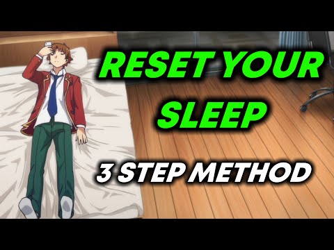The ONLY Way to RESET Your SLEEP SCHEDULE (3 easy steps) | WHITE ROOM TRAINING