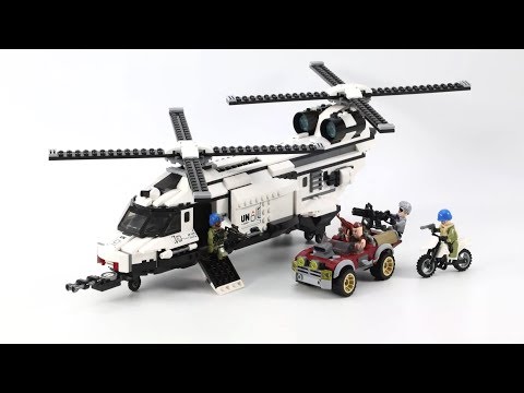 Конструктор Qman «Военный вертолет» 3208 Thunder Mission / 648 деталей