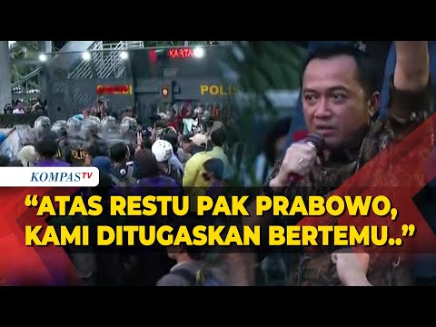 [FULL] Orasi Mensesneg Prasetyo Temui Mahasiswa Demo 'Indonesia Gelap' hingga Janjikan Hal Ini