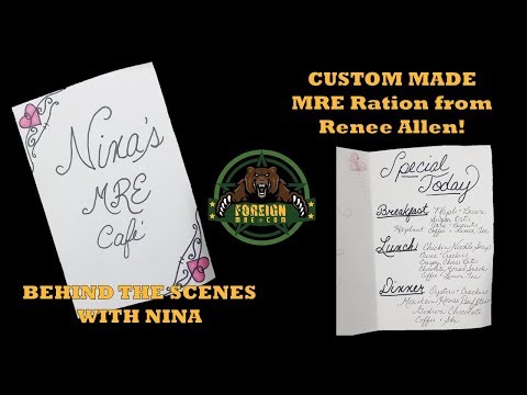 Renee makes a Custom MRE Ration for Nina