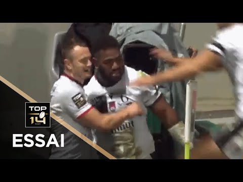 TOP 14 - Essai de Josua TUISOVA (LOU) - Pau - Lyon - J4 - Saison 2020/2021
