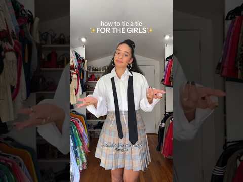 How to tie a tie ✨for the girls✨#tutorial #howto