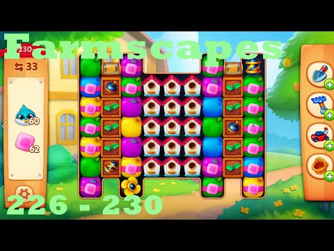 Farmscapes Level 226 - 230HD Gameplay Walkthrough |  3 - match game | android | ios | pc | app