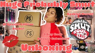 HUGE PROBABLY SMUT BOOK UNBOXINGS 💋 | 12 SPECIAL EDTION BOOKS | ROMANCE BOOKS | BOOKISH ADVENT BOX