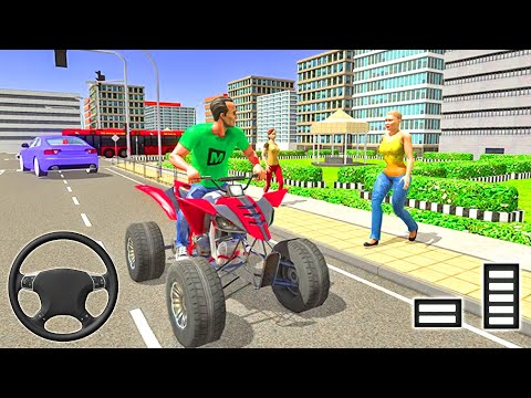 ATV Bike Taxi Sim 2021 | City Taxi Driver Game – Android Gameplay