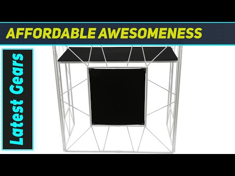 Ultimate Portable DJ Booth Facade Stand for Events & Studios!