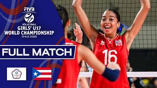 Chinese Taipei vs. Puerto Rico - Pool Play | Girls' U17 World Championship - 2026
