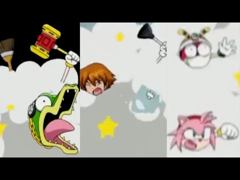 Sonic X Comparison: Blue Typhoon VS Team Chaotix?! (Japanese VS English)