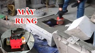 Máy rung hỗ trợ đúc chậu - Đúc chậu vuông 80 chân rời- Khuôn chậu Sơn Cương