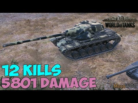 World of Tanks | T54E1 | 12 KILLS | 5801 Damage - Replay Gameplay 1080p 60 fps