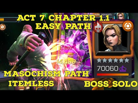 ACT 7 CHAPTER 1.1 MASOCHISM PATH | BOSS SOLO WITH KINGPIN | MARVEL CONTEST OF CHAMPIONS |