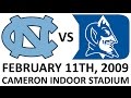 3 North Carolina Vs 5 Duke ESPN February 11th 2009