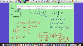Check out this video to hear me explain some quadratic word problems! 