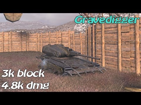 3k block dmg Gravedigger • 4 kills • 4.8k dmg • WoT Blitz