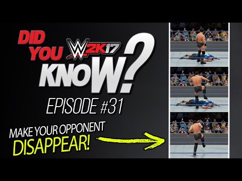 WWE 2K17 Did You Know? Make Your Opponent Disappear, CAS Easter Egg & More! (Episode 31)
