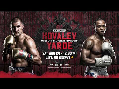 #KovalevYarde Headlines Special Afternoon of Boxing on ESPN+