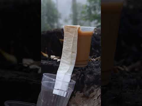 ✅Survival skills, The girl how to purify water in jungle💦😇.  #survival #camping  #bushcraft