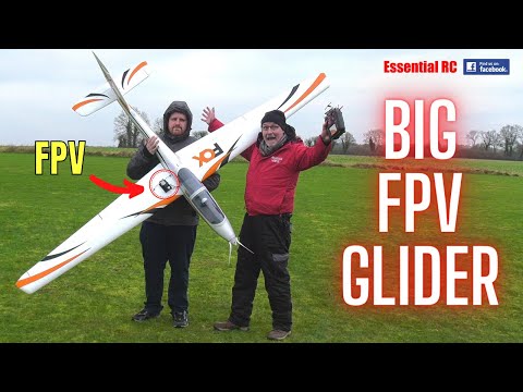 OUR BIGGEST DJI FPV CONVERSION PROJECT ! FMS Fox 3 metre Powered Glider