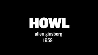 Allen Ginsberg reads "Howl" 1959