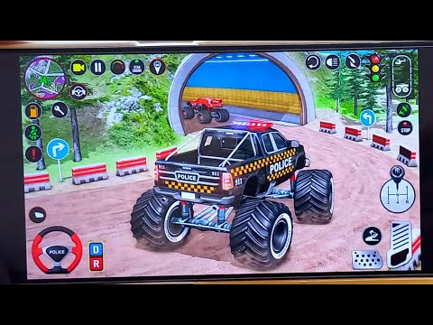Police Monster Truck Driver Simulator - 4×4 truck driving 3D - Android Gameplay video