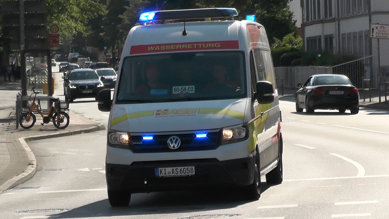 [Wasserrettungseinsätze - Neufahrzeug] Einsatzfahrten Taucher ASB Kiel