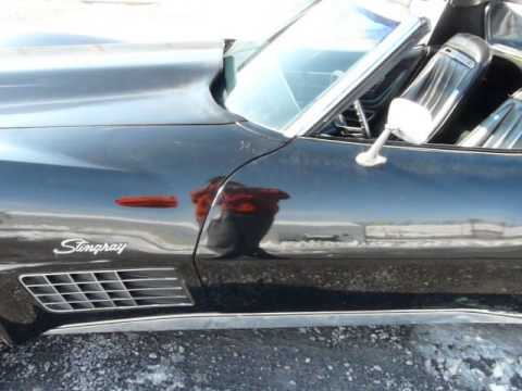 1971 Black Black Corvette Stingray 4spd Video