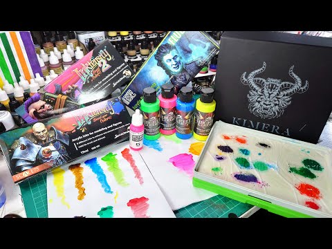 Testing Kimera colours, scale 75 Inktensity and some flour paints!