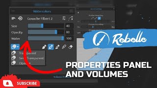 Rebelle Tutorials: Properties Panel and Volume Presets