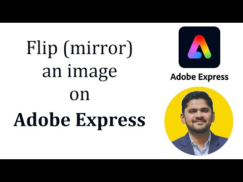How to flip mirror an image on Adobe Express | Adobe Express Tutorial | Amit Thinks