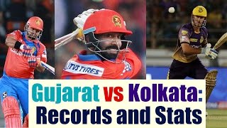 IPL 10 : Gujarat vs Kolkata T20 match; Records and Stats | Oneindia News